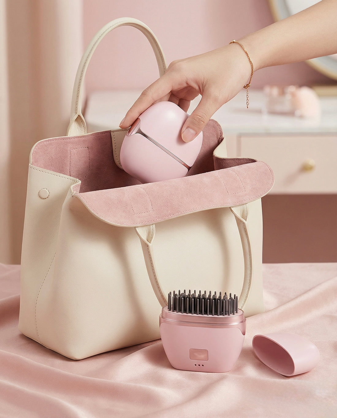 Mini Hair Straightening  Wireless Charging